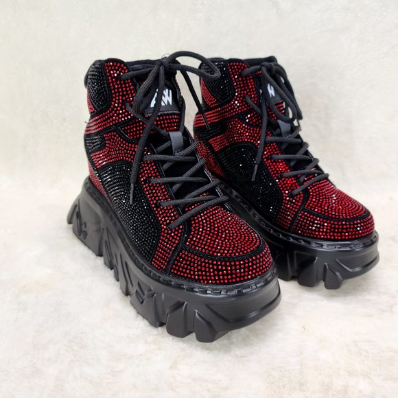 Gooseberry The Rhinestone Sneaker Wedges By Anthony Wang - Picture 1 of 6